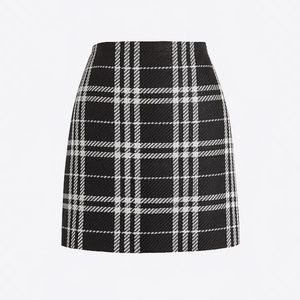 NWT J. Crew Factory Plaid Mini Skirt